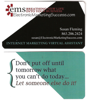 Susan Fleming Business Card