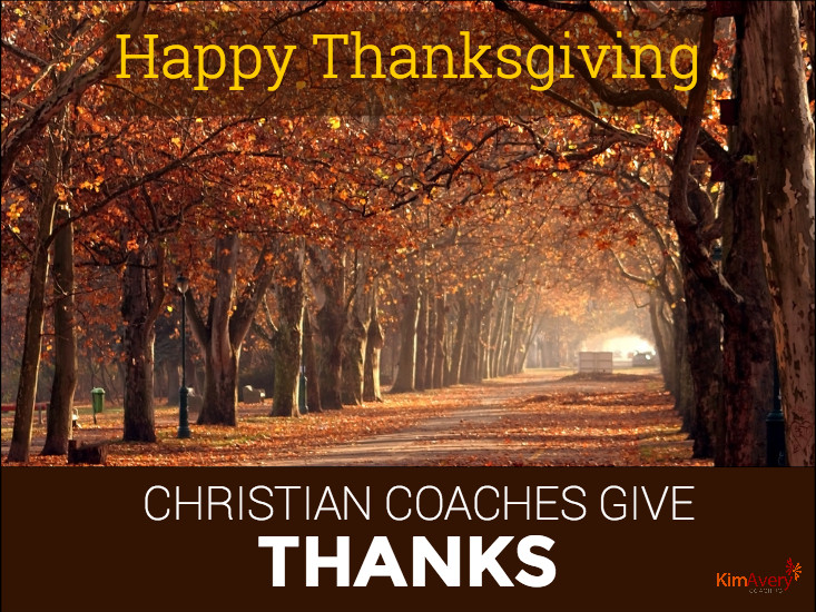 Happy Thanksgiving – Christian Coaches Give Thanks